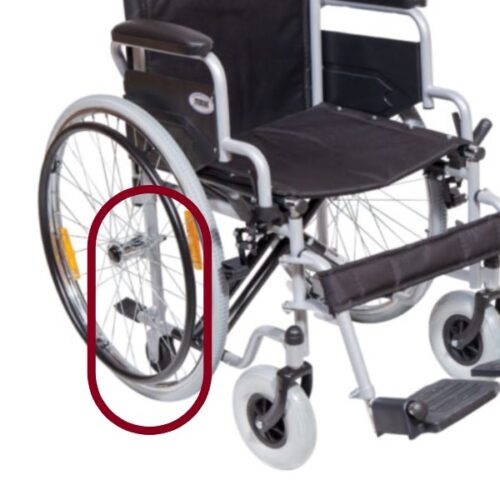 Изображение на Инвалидна с 6 колела от тях задни 4 броя колела