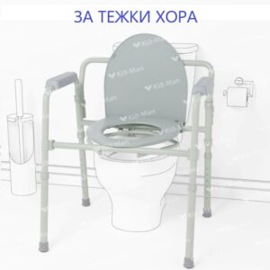 Изображение на Столове за над 100кг ползватели, за тоалетни нужди и опора