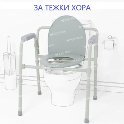Изображение на Опора+Изправяне помощни средства за безопасен преход към стоеж тоалетен стол